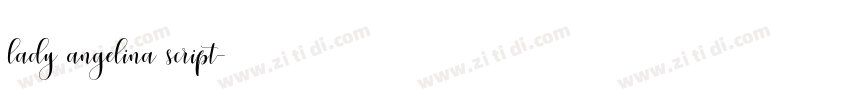 lady angelina script字体转换 lady angelina script字体转换